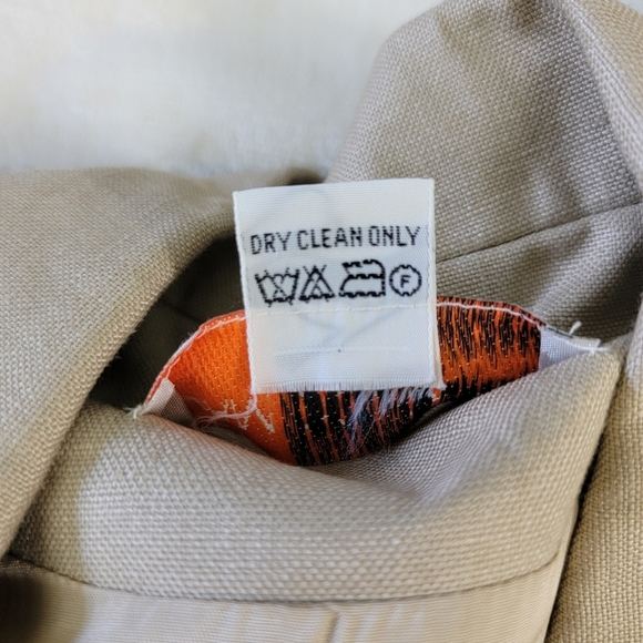 Adam Douglass Adrianna Papell 100% Linen Embroidered Southwest Women's Jacket S - Picture 7 of 9